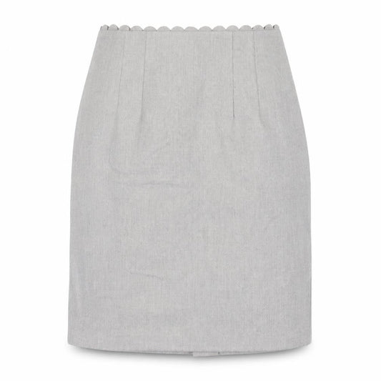 Oasis Women's Grey Pencil Skirt Size 12 for Business Wear