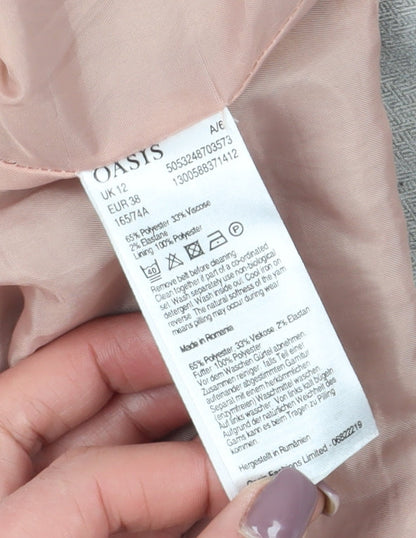 Oasis Women's Grey Pencil Skirt Size 12 for Business Wear