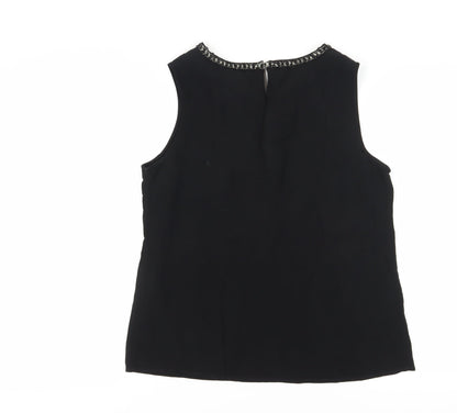Womens UK Size 14 Monsoon Black Basic Blouse