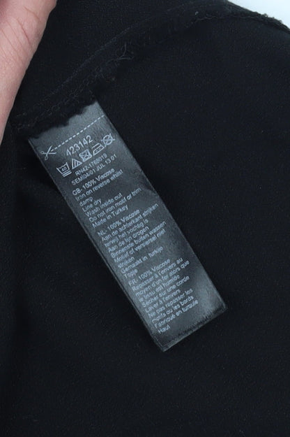 Womens UK Size 14 Monsoon Black Basic Blouse