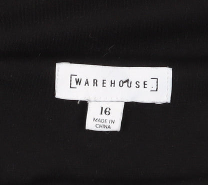 Warehouse Women's Black Shift Dress Size 16