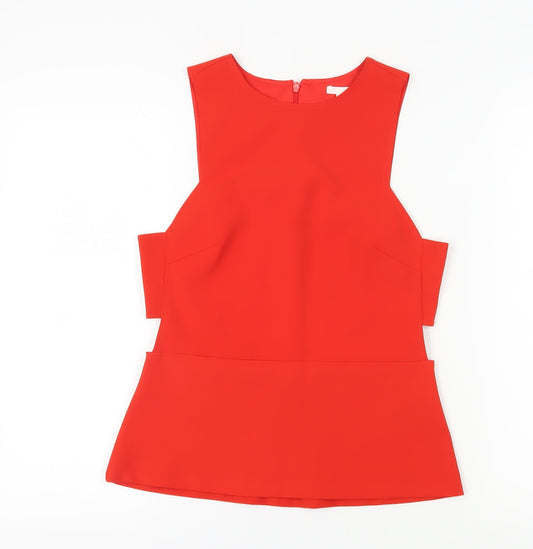 Womens UK Size 10 H&M Red  Blouse
