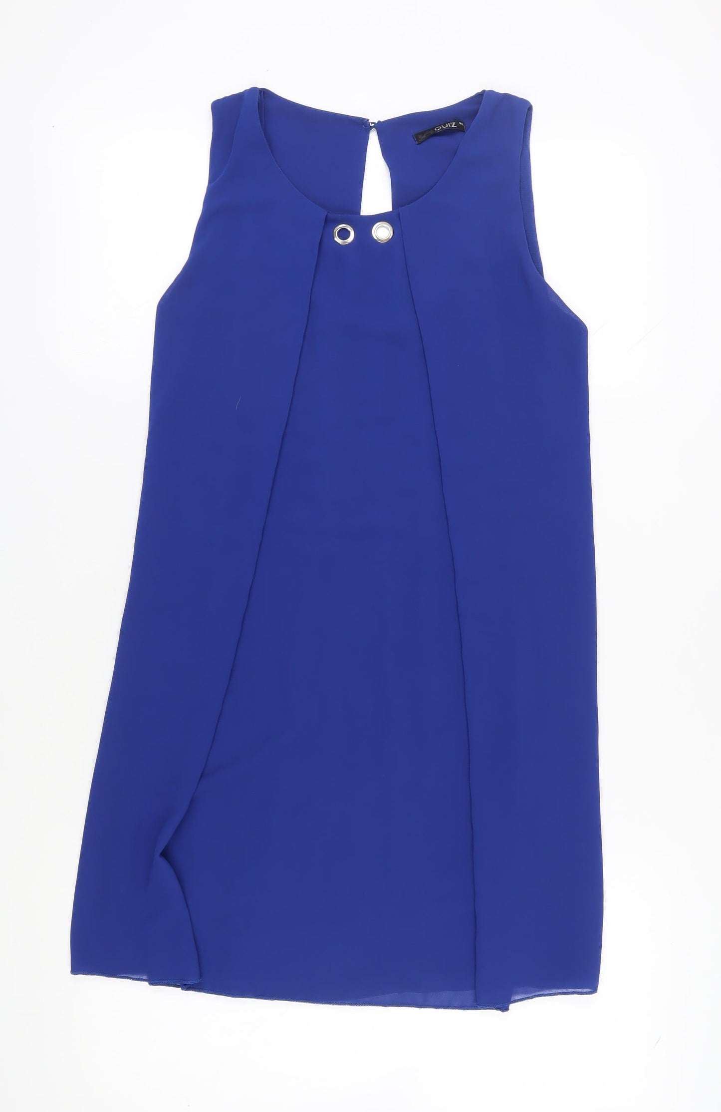 Quiz Women's Blue Sleeveless Shift Dress M