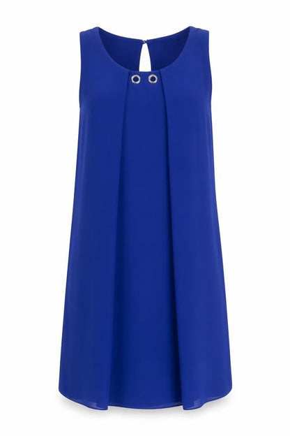 Quiz Women's Blue Sleeveless Shift Dress M