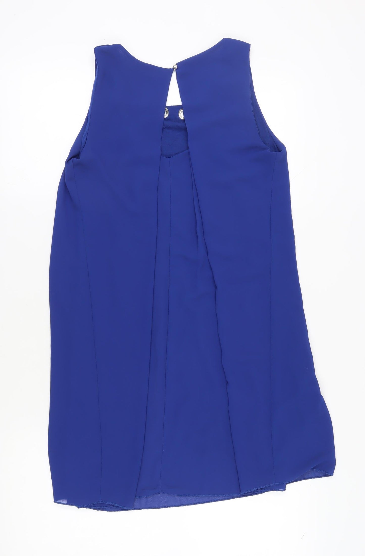 Quiz Women's Blue Sleeveless Shift Dress M