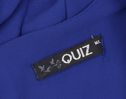 Quiz Women's Blue Sleeveless Shift Dress M