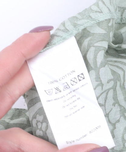 Womens UK Size 18 Monsoon Green Wrap Blouse