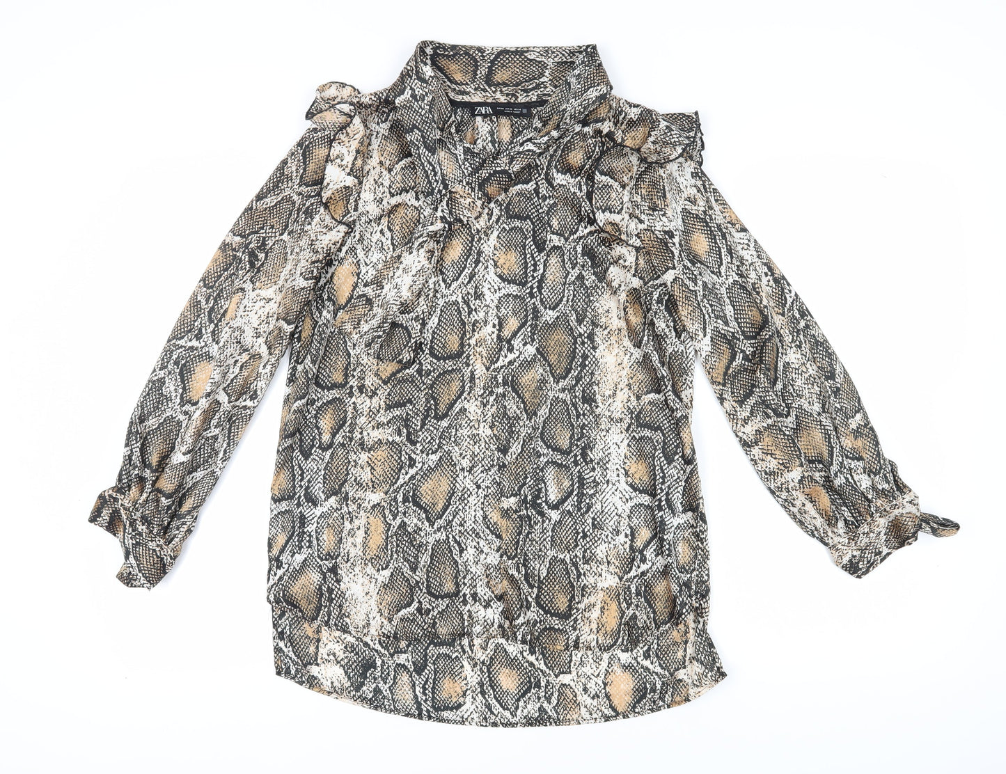 Womens UK Size 2XS Zara Multicoloured  Blouse