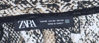 Womens UK Size 2XS Zara Multicoloured  Blouse