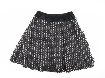 Coast Women's Black Geometric Skirt Size 16