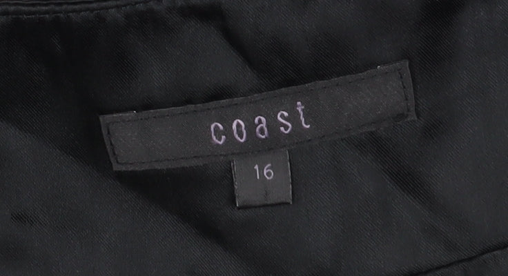 Coast Women's Black Geometric Skirt Size 16