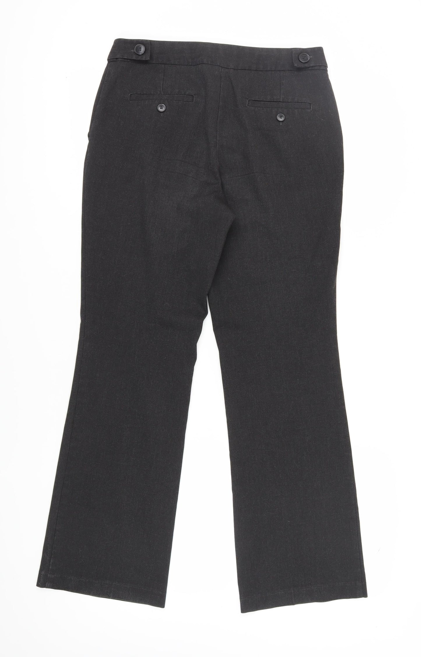 Womens UK Size 10 NEXT Regular Fit Dress Pants Black Trousers