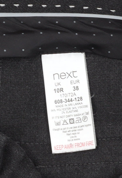 Womens UK Size 10 NEXT Regular Fit Dress Pants Black Trousers
