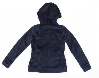 Decathlon Girls Blue Hooded Fleece Jacket 11 Years
