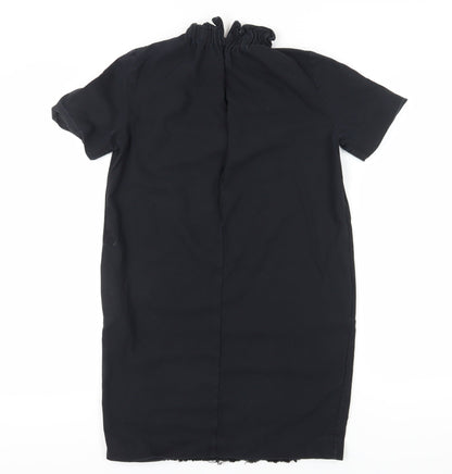 COS Women's Black Shift Dress Size 8 Short Sleeve