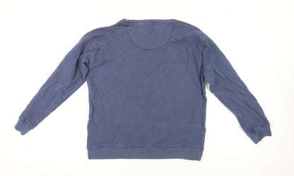 Womens UK Size 8 FatFace Blue Pullover Sweatshirt