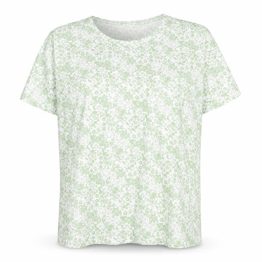 Womens UK Size L Damart Green Basic T-Shirt