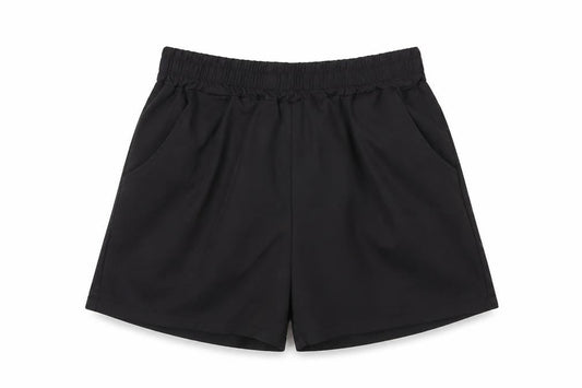QED London Women's Black Paperbag Shorts S