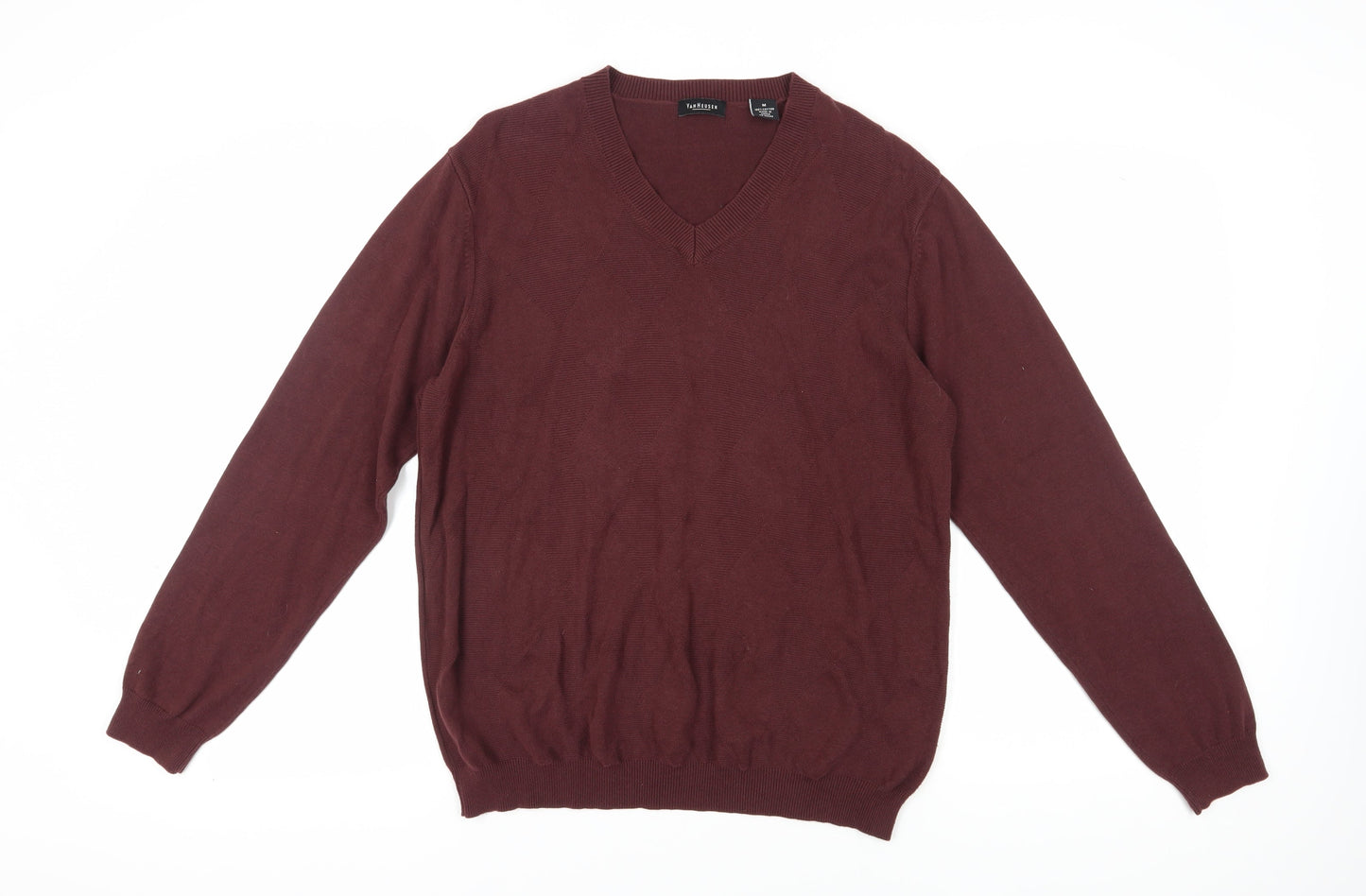 Van Heusen Red V-Neck Pullover Jumper M