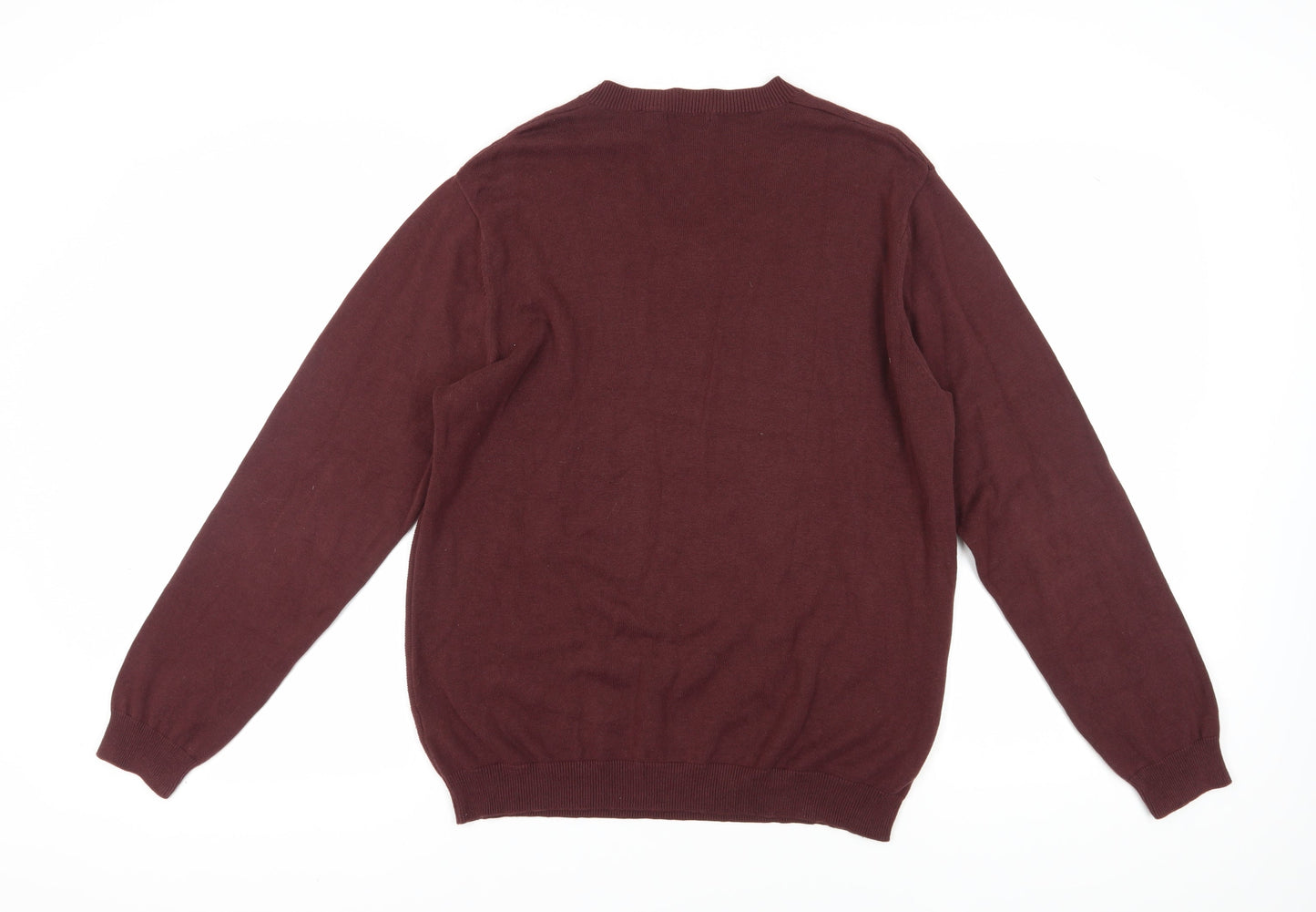 Van Heusen Red V-Neck Pullover Jumper M