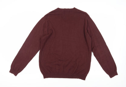 Van Heusen Red V-Neck Pullover Jumper M