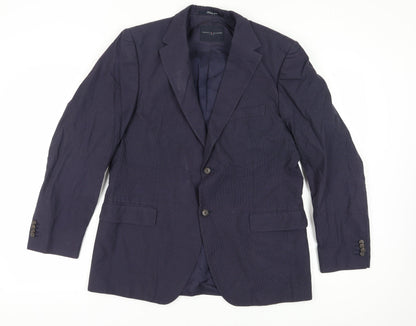 Mens UK Size 42 Tommy Hilfiger Regular Blue Suit Jacket