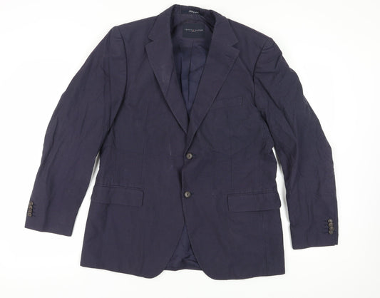 Mens UK Size 42 Tommy Hilfiger Regular Blue Suit Jacket