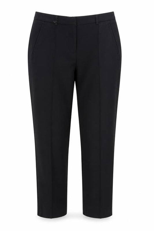 Womens UK Size 10 Oasis Slim Fit Dress Pants Black Trousers