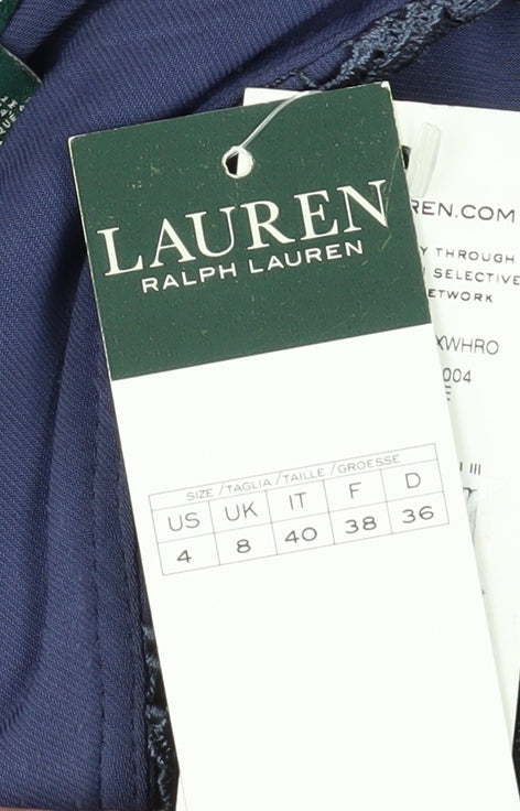 Ralph Lauren Women's Blue Sheath Dress Size 8