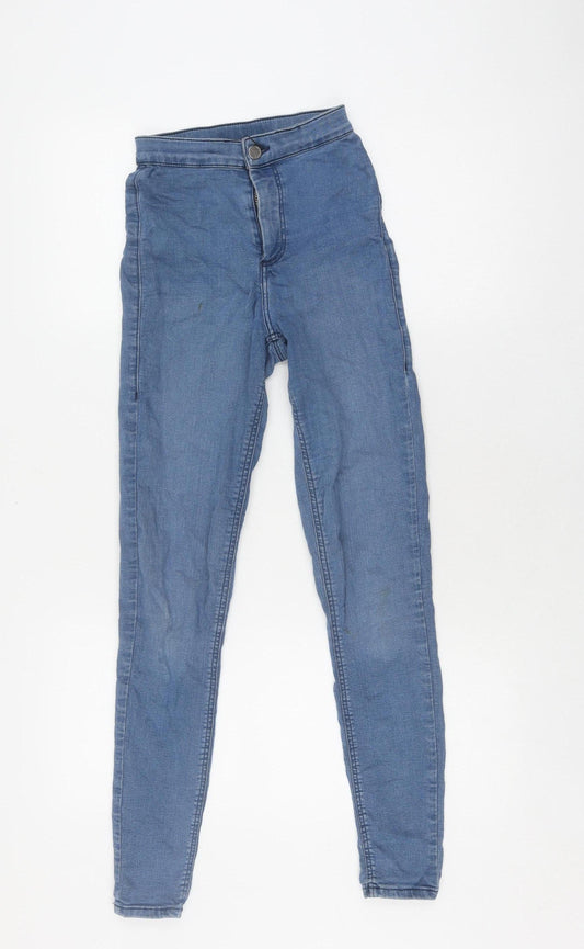 Topshop Women's Blue Skinny Jeans Size 8