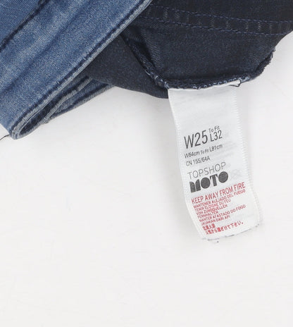 Topshop Women's Blue Skinny Jeans Size 8