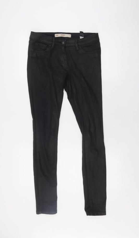 Next Women's Black Skinny Jeans, Size 8L, Slim Fit
