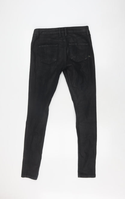 Next Women's Black Skinny Jeans, Size 8L, Slim Fit