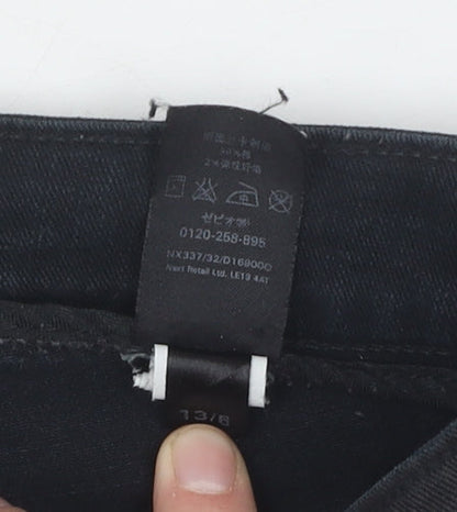 Next Women's Black Skinny Jeans, Size 8L, Slim Fit