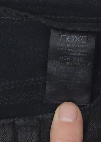 Next Women's Black Skinny Jeans, Size 8L, Slim Fit