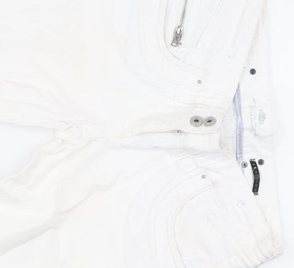 River Island Women's White Straight Jeans Size 12 Long