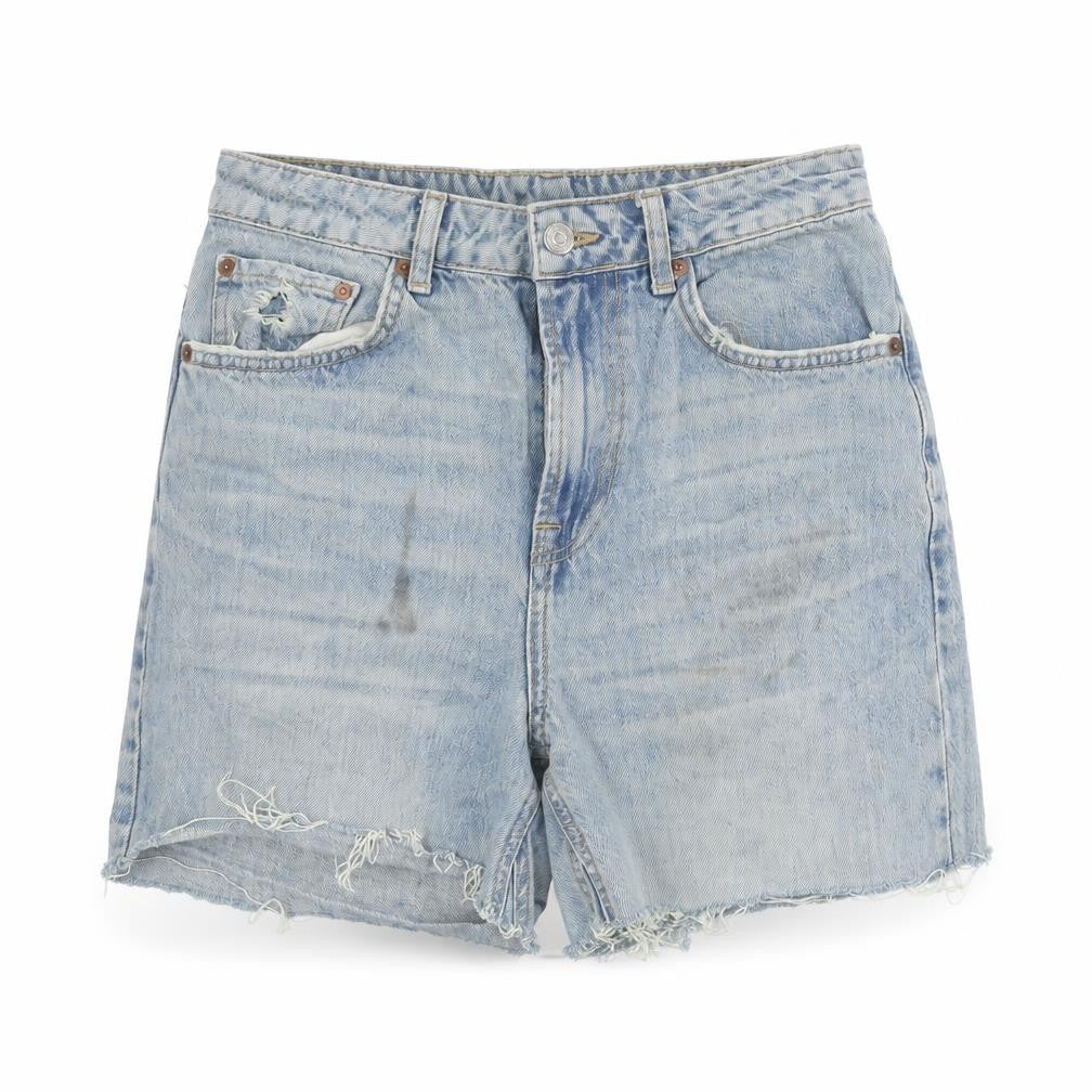 Womens UK Size 10 Topshop Relaxed Fit Cut-Off Shorts