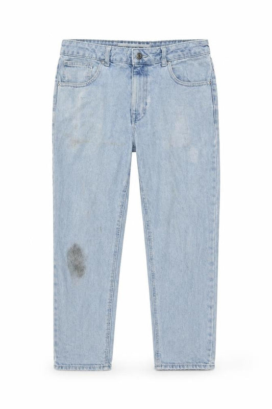 Front view of ASOS DESIGN Women's Blue Boyfriend Jeans L