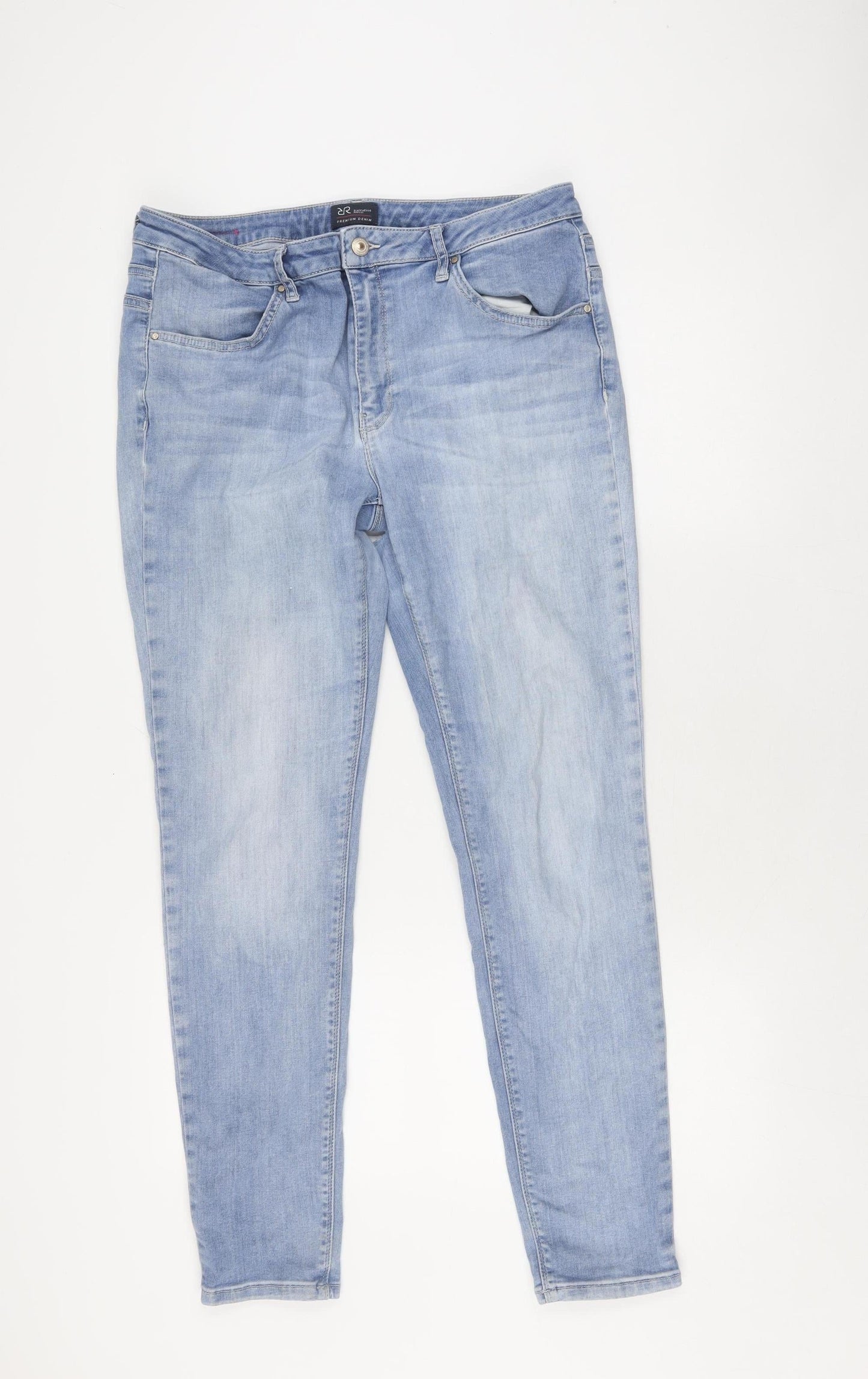 Unisex Adultss UK Size 18 Raffaello Rossi  Skinny Blue Jeans