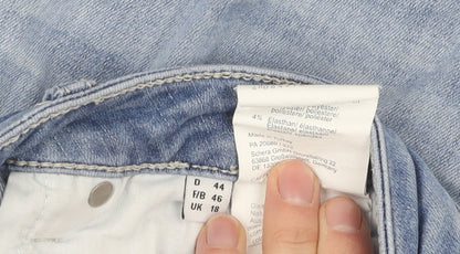 Unisex Adultss UK Size 18 Raffaello Rossi  Skinny Blue Jeans