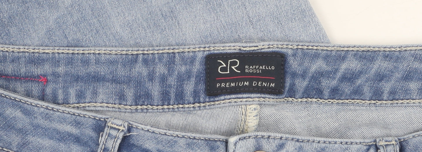 Unisex Adultss UK Size 18 Raffaello Rossi  Skinny Blue Jeans
