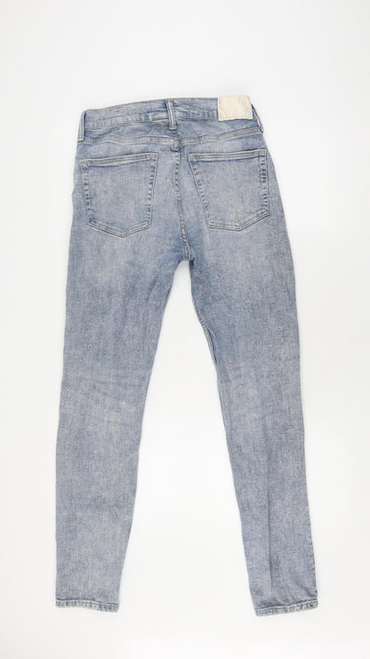 Womens UK Size 31 H&M Regular Fit Straight Blue Jeans