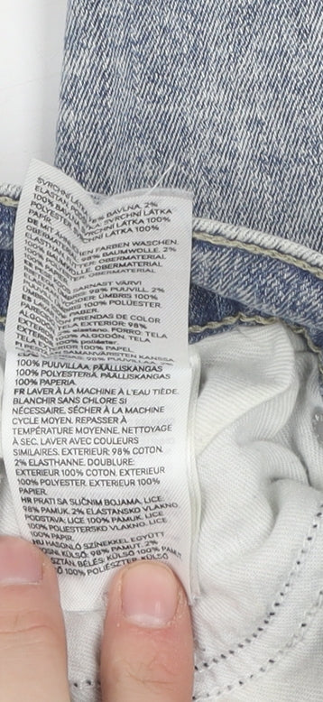 Womens UK Size 31 H&M Regular Fit Straight Blue Jeans