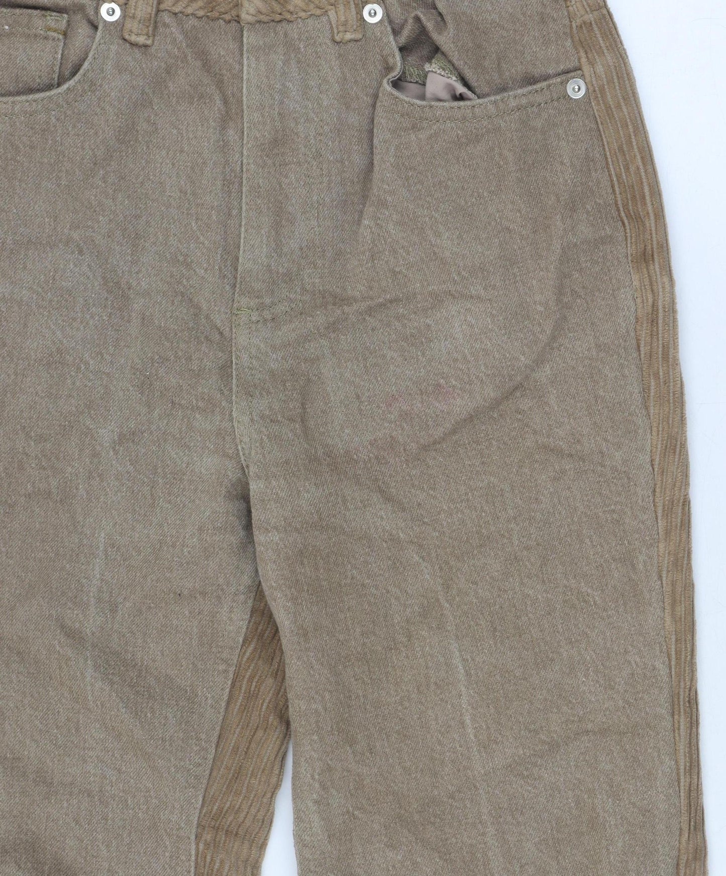 Womens UK Size 4 ASOS Regular Fit Chino Brown Trousers