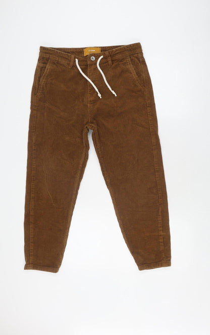 LFTDNM Men's Brown Corduroy Trousers Size 40
