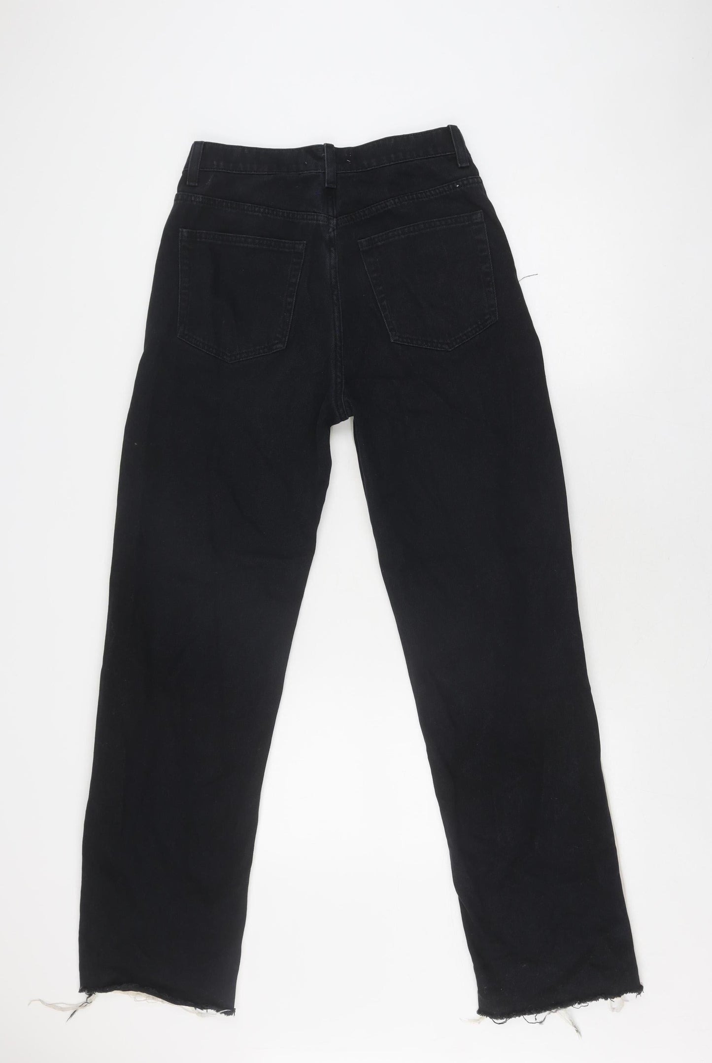 Pull&Bear Women's Black Beige Straight Jeans, Size 10