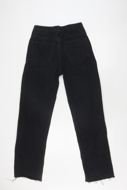 Pull&Bear Women's Black Beige Straight Jeans, Size 10
