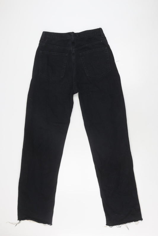 Pull&Bear Women's Black Beige Straight Jeans, Size 10