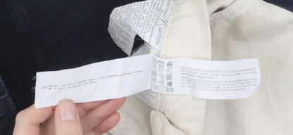 Pull&Bear Women's Black Beige Straight Jeans, Size 10