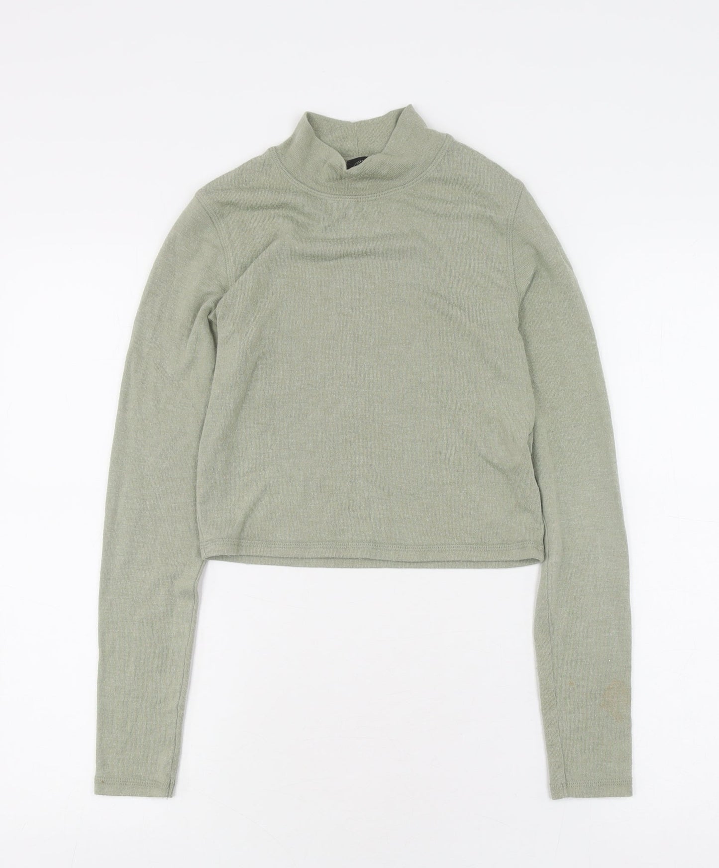 Womens UK Size S Urban Outfitters Green Cropped Top